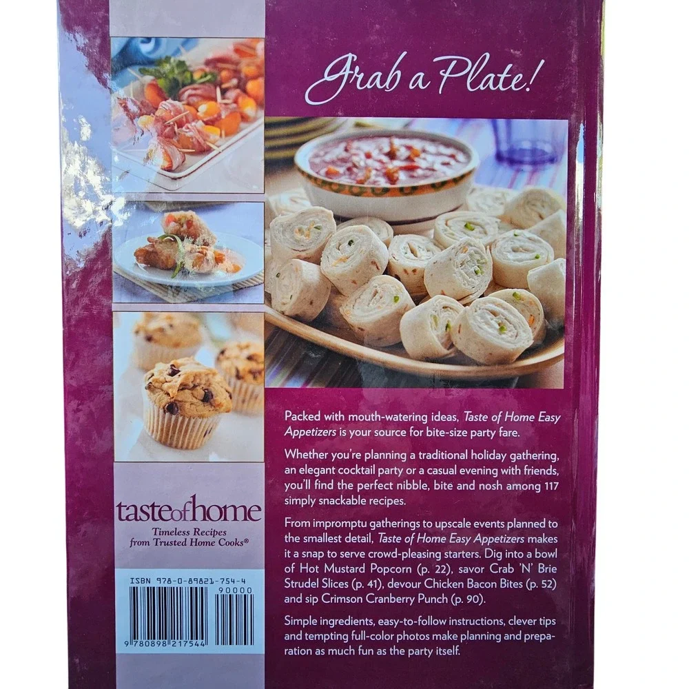 Taste of Home Easy Appetizers 117 Simple Finger Foods Cookbook 2009 Hardcover